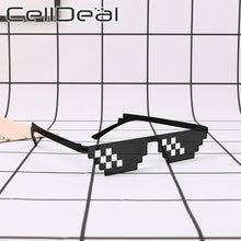 Load image into Gallery viewer, Thug Life Mosaic Glasses Sunglasses Men Women 8 Bit Coding Pixel Trendy Cool Super Party Funny Vintage Shades Eyewear
