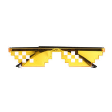 Load image into Gallery viewer, Thug Life Mosaic Glasses Sunglasses Men Women 8 Bit Coding Pixel Trendy Cool Super Party Funny Vintage Shades Eyewear
