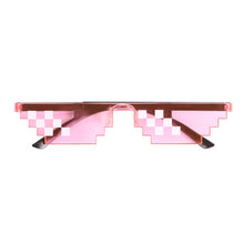 Load image into Gallery viewer, Thug Life Mosaic Glasses Sunglasses Men Women 8 Bit Coding Pixel Trendy Cool Super Party Funny Vintage Shades Eyewear
