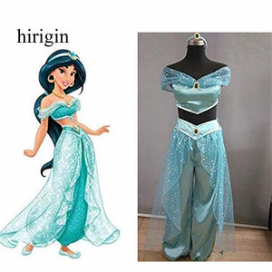 Retro Halloween Adult Women Cosplay Costumes Decor Blattern Rock Halloween Womens Girls Jasmine Princess Dress up Halloween hot